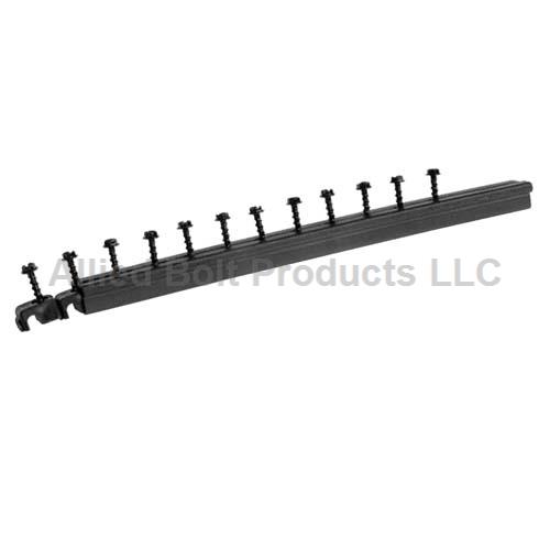 RG-6 (7MM) NYLON STRIP CLIP W/#8 X 1" SCREW (BLACK)